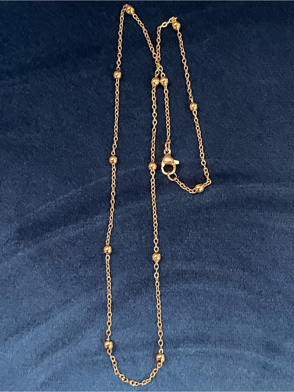 Gold plated necklace